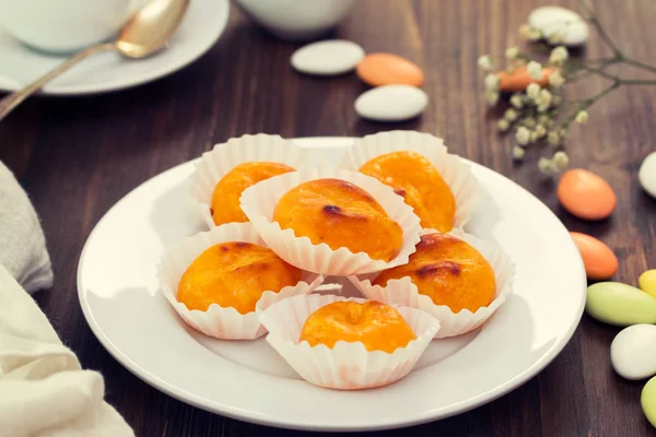 Postre portugués Castanhas de ovos —  Fotos de Stock