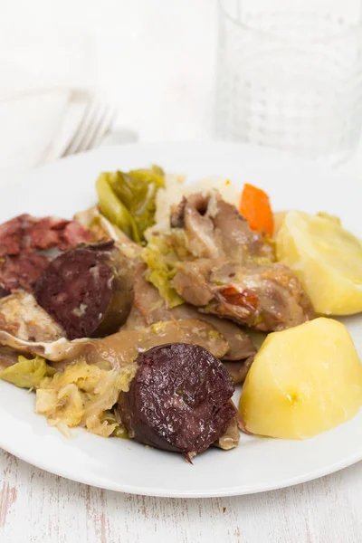 Traditional portuguese dish cozido a portuguesa — Stock Photo, Image