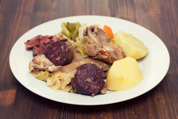 Traditional portuguese dish cozido a portuguesa — Stock Photo, Image