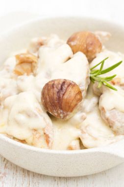 kestane ve tabak haşlanmış pirinç ile Türkiye