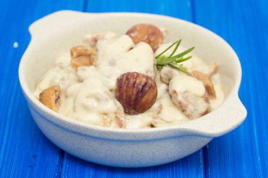 kestane ve tabak haşlanmış pirinç ile Türkiye