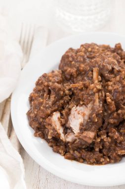 tavşan yemek'ile pirinç 