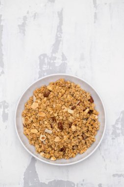 tahıllar ile fındık ve kuru meyve büyük kase