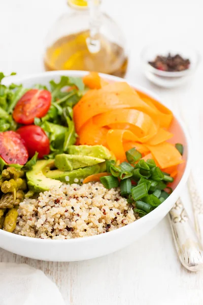 Vegetables bowl on white background — Stock Photo, Image