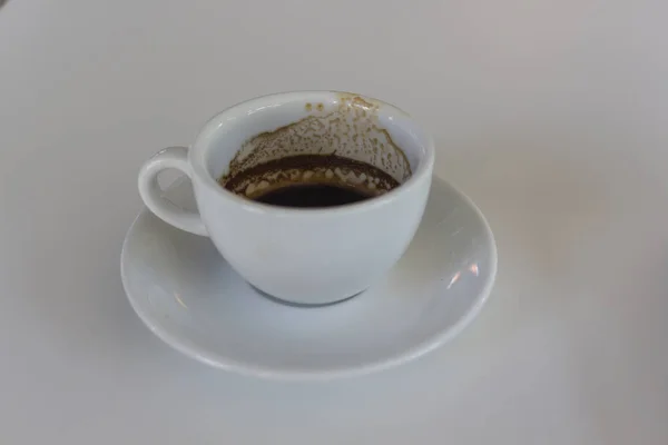 Uma xícara vazia de café — Fotografia de Stock