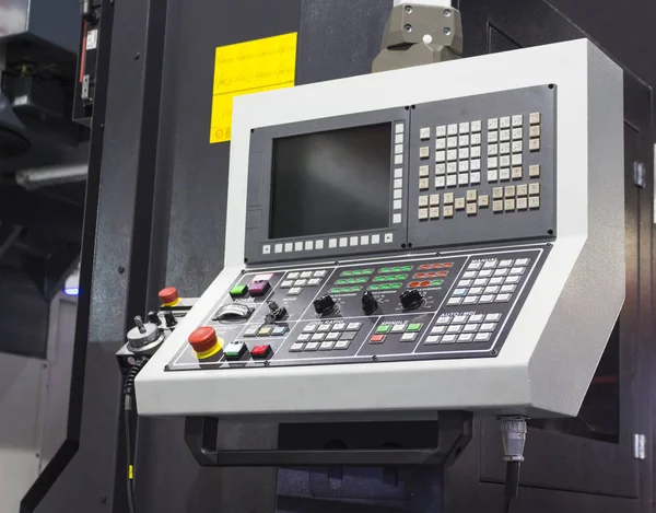 Panel de control del centro de mecanizado CNC — Foto de Stock