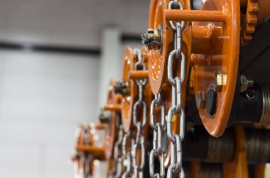 Turuncu yük asansörleri Sanayi Çelik zincirler 