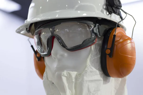 mannequins with Safety helmets ,safety glass and ear muff
