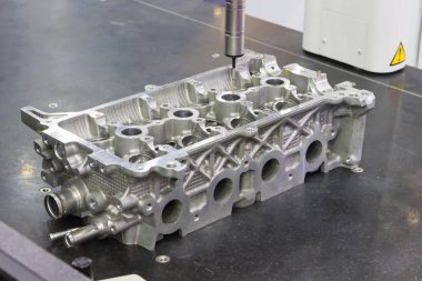 Headcylinder alüminyum boyut Cmm tarafından kontrol 