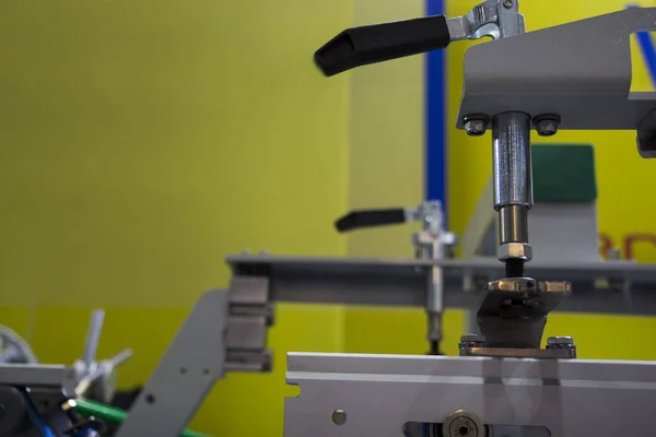 Bir klasör katlama yapıştırma Makinası makinesi detay — Stok fotoğraf