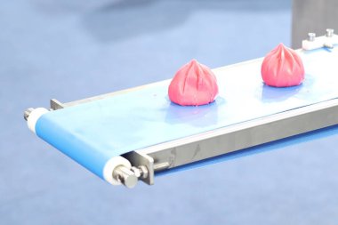 Gıda üretim konveyör Çin çörekler 