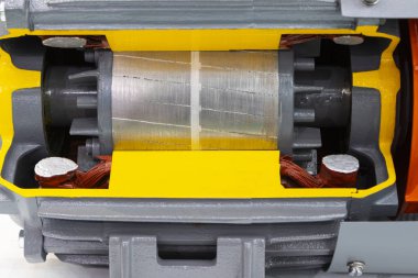 elektrik motorunun kesiti 