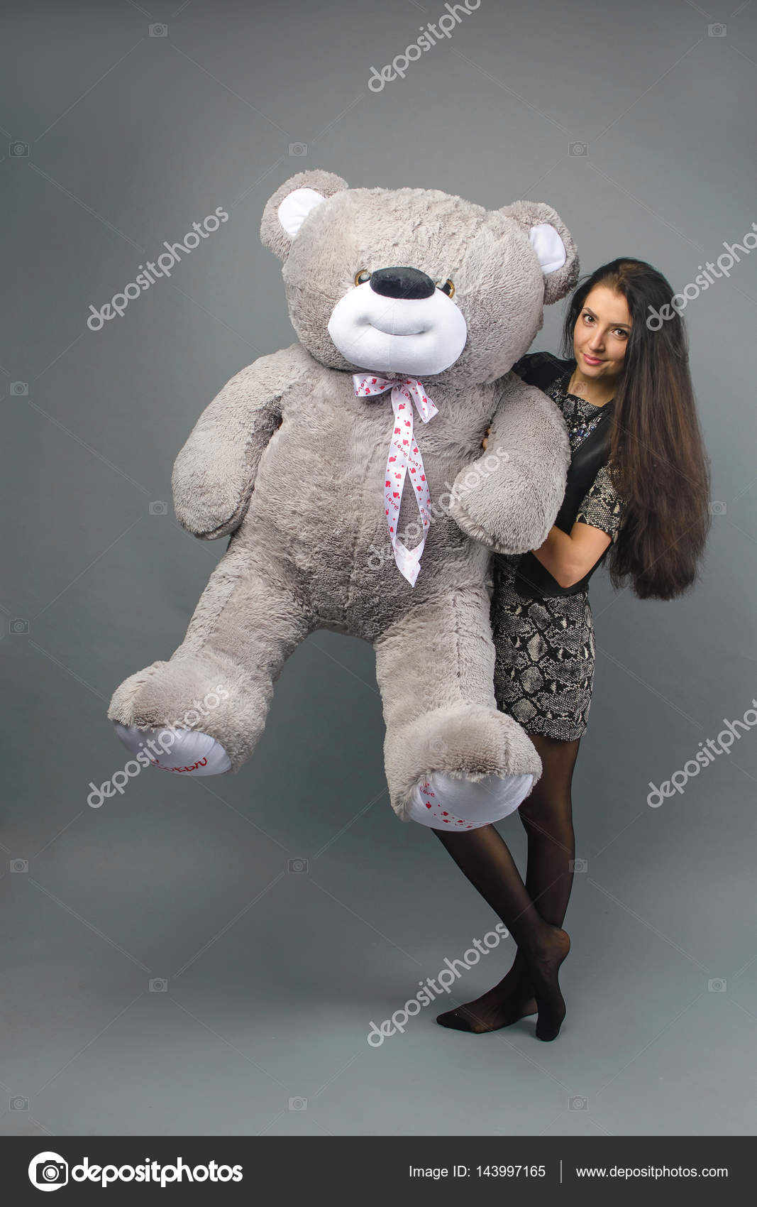 big grey teddy