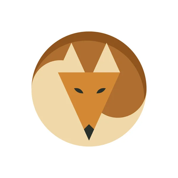 Простий лисиця логотип — стоковий вектор