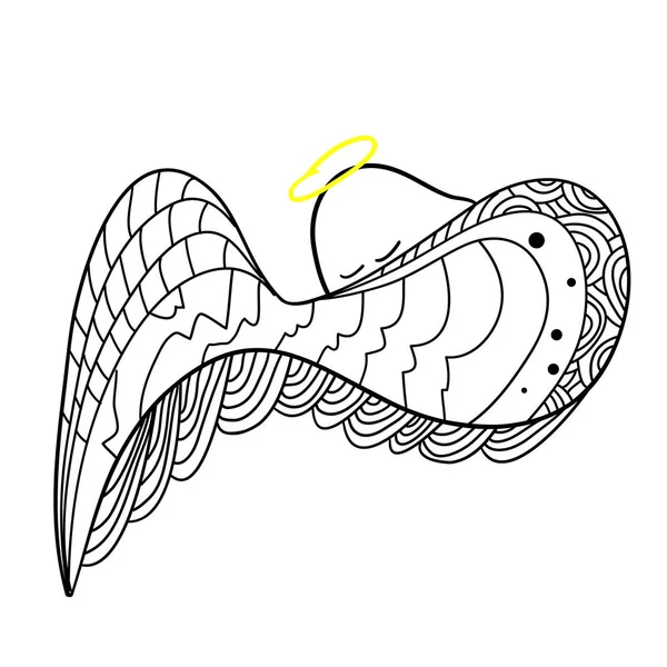 Illustration de l'ange dormant — Image vectorielle