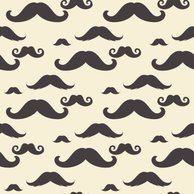 Vintage Mustaches desen