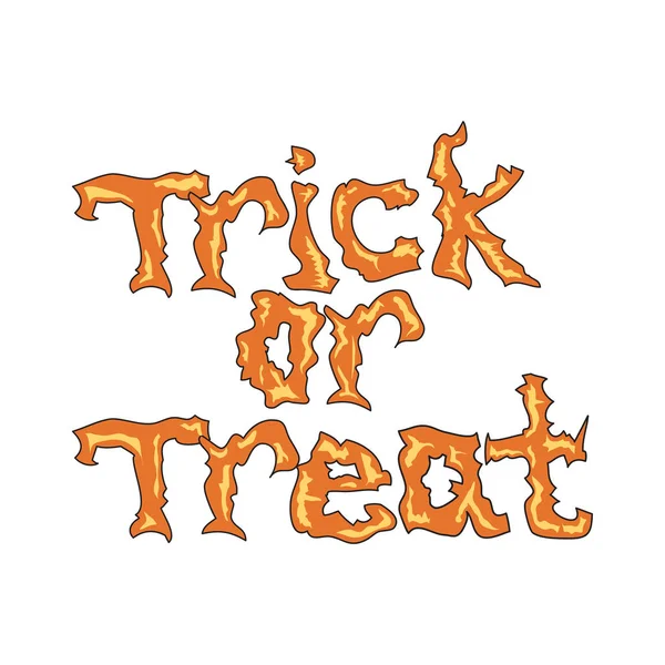 Trick Or Treat Message — Stock Vector