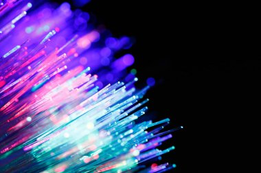 fiber optik kablo ufuk arka plan