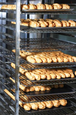 Profiterol ve eklerleri fırın içinde