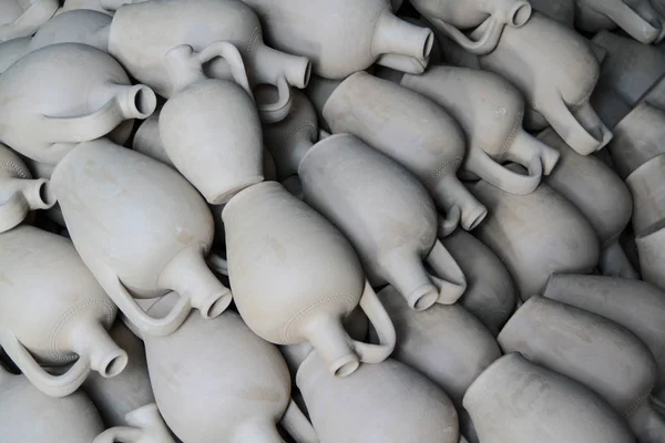 Ceramic jugs,Cappadocia , Turkey — Stock Photo, Image
