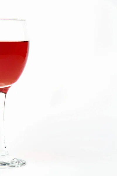 Půl sklenice na červené víno — Stock fotografie