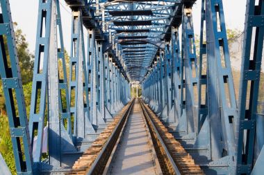 eski tren yolu köprü vintage