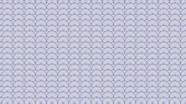 Mavi geometrik şekiller Japon tarzı desen