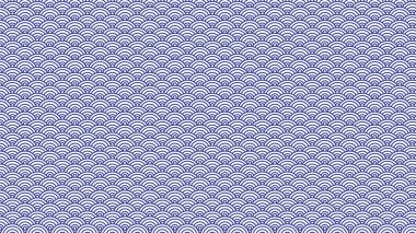 Mavi geometrik şekiller Japon tarzı desen