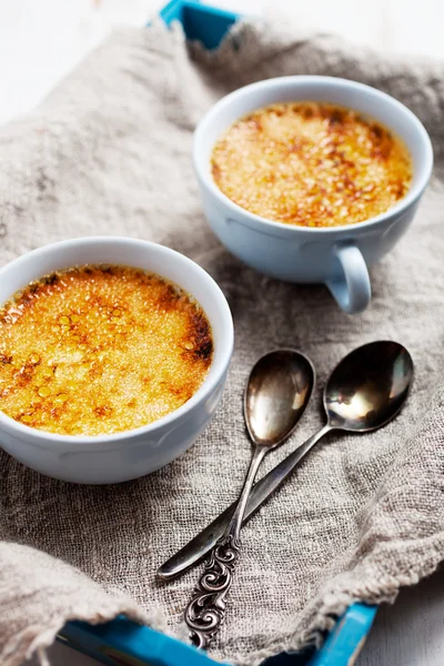 Creme brule kager - Stock-foto