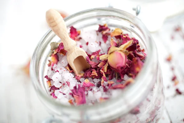 Homemade bath salt — Stock Photo, Image