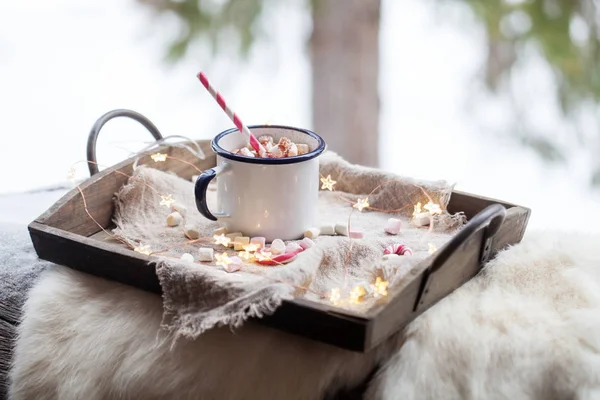 Hot Chocolate and marshmallows — Stock Photo, Image