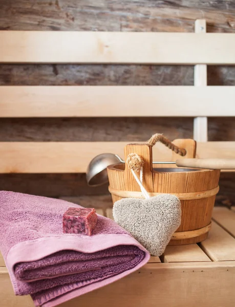 Finnish sauna set — Stock Photo, Image