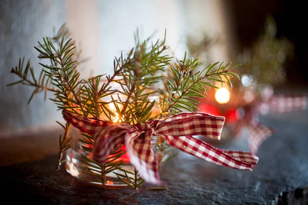 Christmas candles decoration — Stock Photo, Image