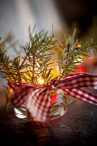 Christmas candles decoration — Stock Photo, Image