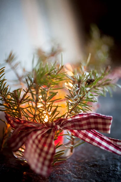 Decorazione candele di Natale — Foto Stock