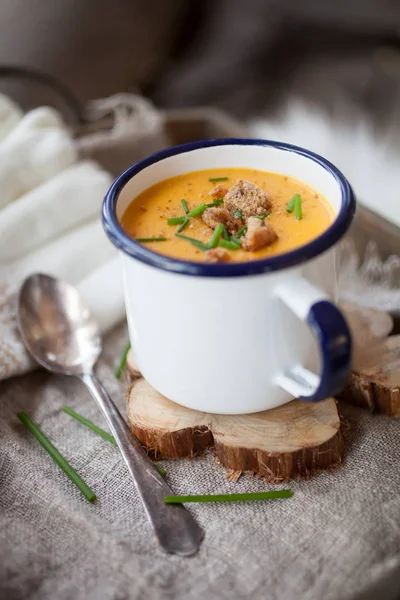 Sweet potato soup — Stock Image Sweet potato soup Royalty Free Stock Images