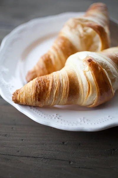 Homemade french croissants — Stock Photo, Image
