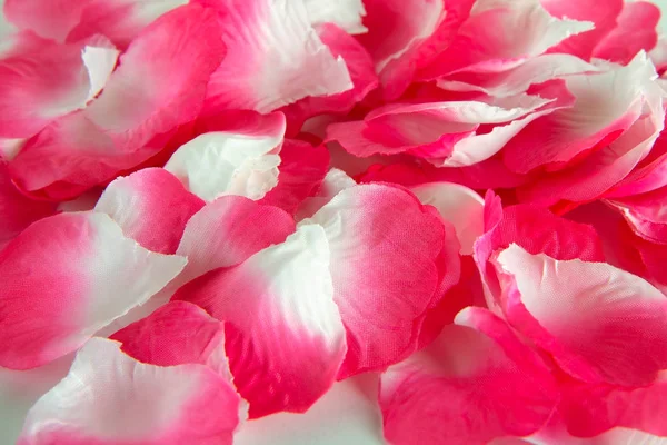 Artificial pink petals background — Stock Photo, Image