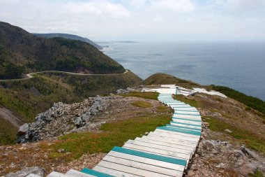 Skyline Trail and Cabot Trail Highway in Nova Scotia clipart