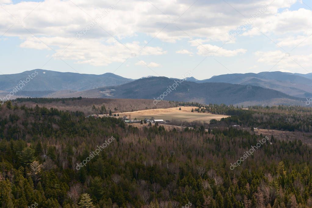 Adirondacks Panorama View in Lake Placid