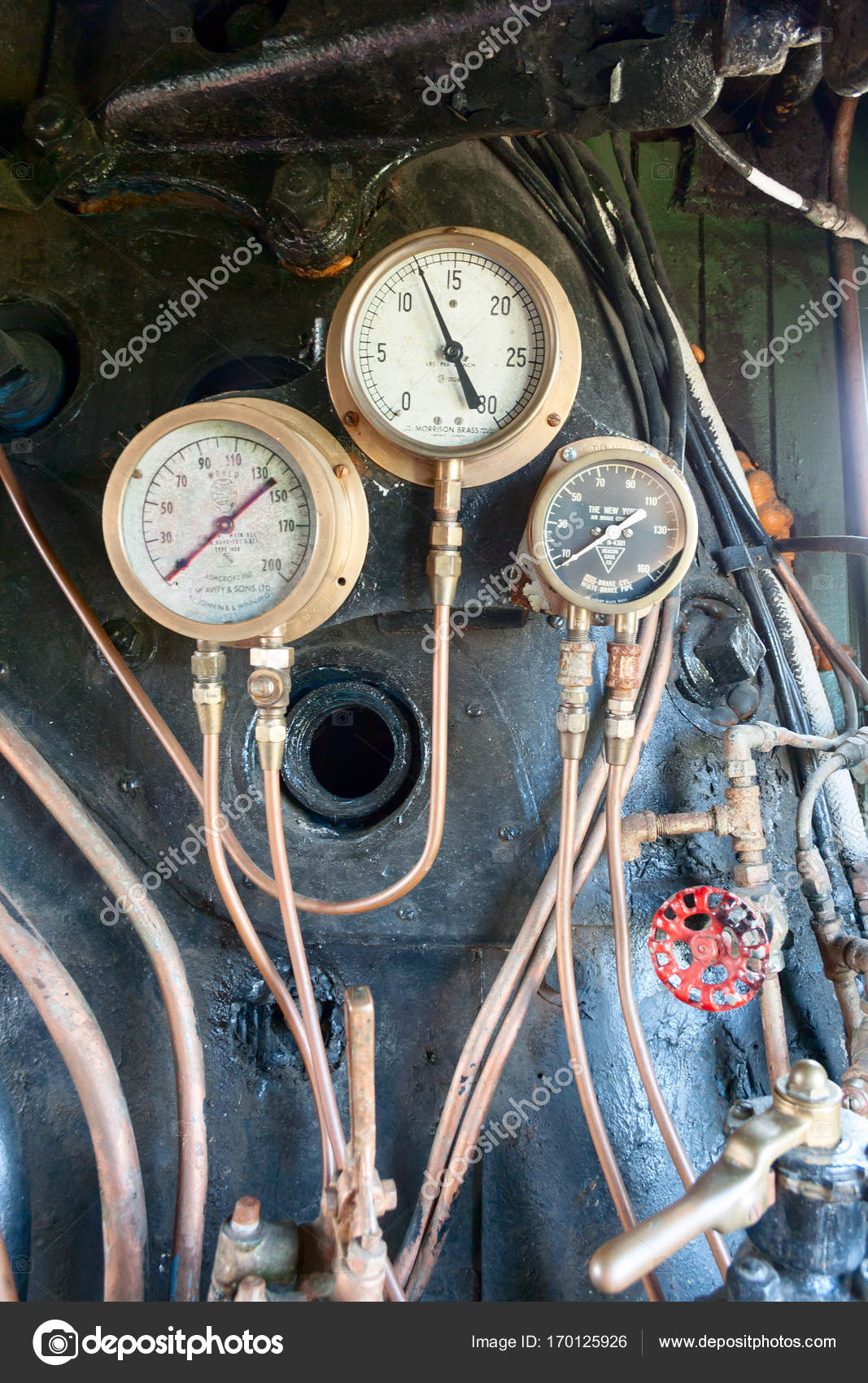 steam locomotive gauges