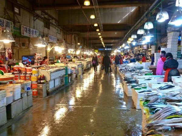 Fiskmarknad i Seoul — Stockfoto