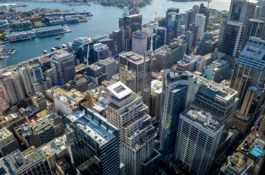 Sydney - 14 Temmuz: Sydney Cbd görünümünden kule üzerinde 14 Temmuz 2014. Sidney, Avustralya. 