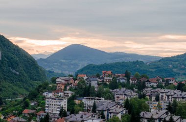 Jajce içinde güzel gün batımı
