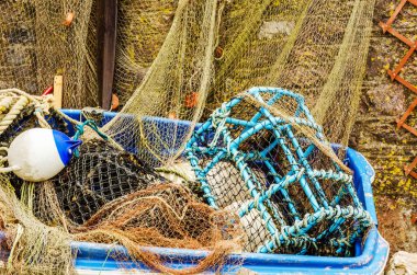 Balıkçılık ıstakoz sepetleri ve yengeçler bu Endüstr Balık tutma katmanlı