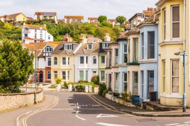 Tipik İngiliz mimari, konut içinde bir satır alo