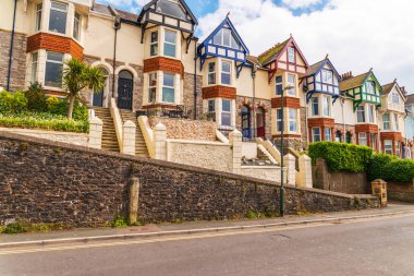 Tipik İngiliz mimari, konut içinde bir satır alo