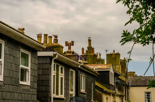 Tipik İngiliz mimari, konut içinde bir satır alo