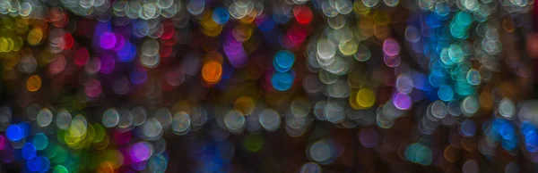 Night lights bokeh background, defocused bokeh lights, blurred b — Stock Photo, Image