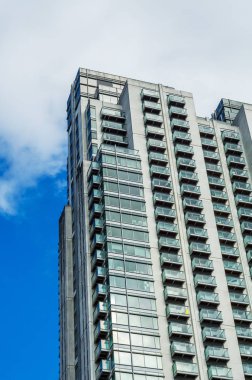Modern iş gökdelenler, yüksek cam binalar, modern archit